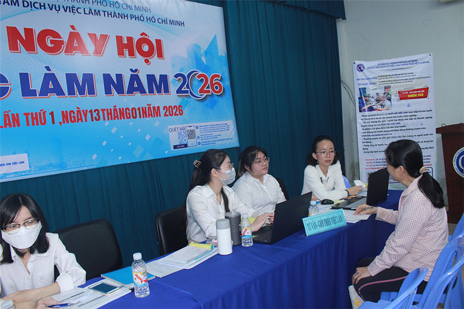 TP.HCM: Hơn 1.270 người được giới thiệu việc làm tại Ngày hội việc làm năm 2026 